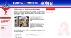 Desktop Screenshot of europaapotheke.de